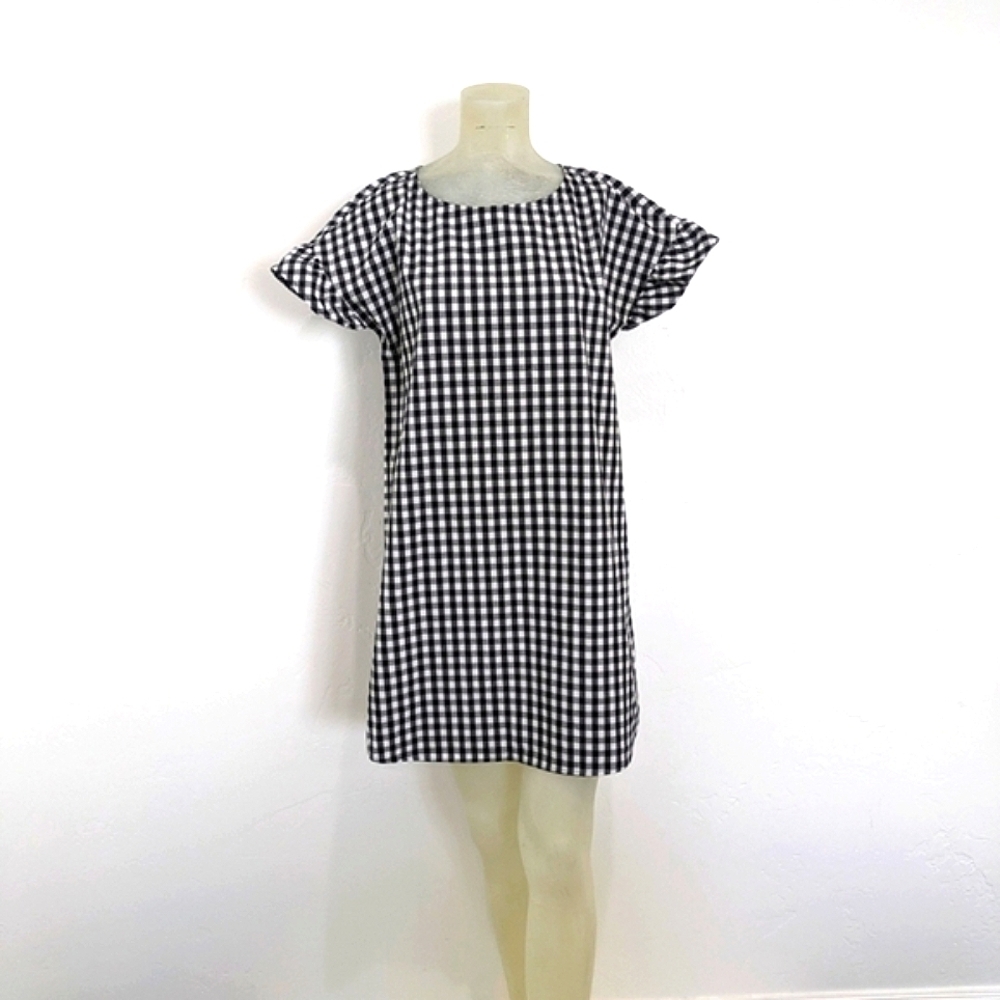 Black and White Gingham Dress